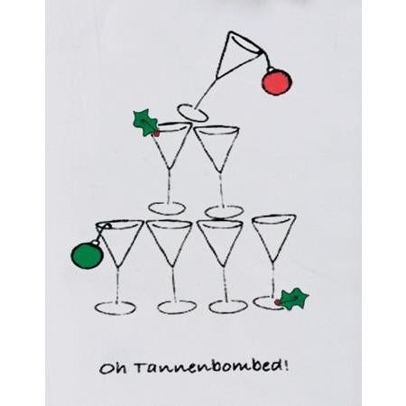 Corkpops 00250 Holiday Bar Towel - "OH Tannenbaumed"