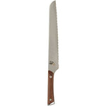 Shun Kanso Bread Knife, 9 Inch Japanese Made Stainless Steel with Serrations, SWT0705, Wood Handle