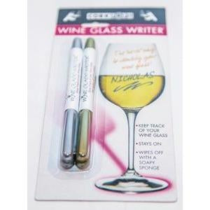 Corkpops 20555 Wine Glass Pens-Gold/Silver
