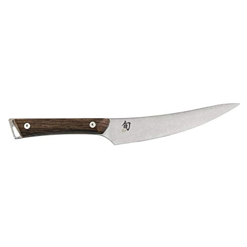 Shun Kanso 6.5-Inch Boning/Fillet Knife; Stainless Steel Blade Handcrafted in Japan; Tagayasan Wood Handle; Tradition Meets Innovation with Every Slice; Optimal Control for Delicate, Precision Cuts