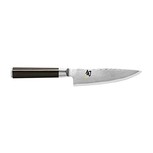 Shun DM0707 Classic 10 Ebony PakkaWood Handle and VG-MAX Blade Steel Larger Than Traditional Chef's Knife Providing Additional Leverage, 10 Inch, Black