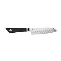 Shun Sora 5.5 inch Hollow Ground Santoku, Multi Purpose Kitchen Knife, NSF Certified, Handcrafted in Japan, VB0740, Metallic