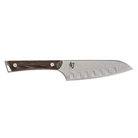 Shun Kanso 5.5-Inch Hollow-Ground Santoku; Smaller Knife Ideal for Medium-Sized Tasks; Fits Comfortably in Hand; High-Performance, Razor-Sharp Stainless Steel Blade; Tagayasan Wood Handle