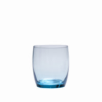 D&V Glass Gala Collection Short Beverage/Cocktail Glass 15 Ounce, Aquamarine Blue
