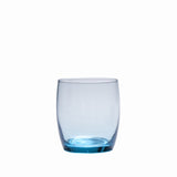 D&V Glass Gala Collection Short Beverage/Cocktail Glass 15 Ounce, Aquamarine Blue, Set of 12