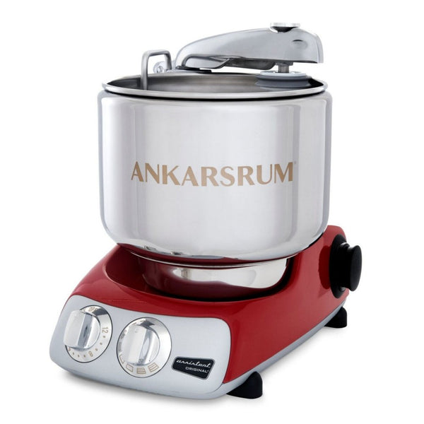 Ankarsrum Original 6230 Red and Stainless Steel 7 Liter Stand Mixer
