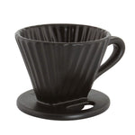 Chantal 92-FLTL63 8 ounce Lotus Ceramic Pour Over Coffee Filter, Matte Black