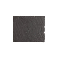 Slayte Fortaluxe Superwhite Black 10 x 8 Inch Rectangular Tray
