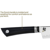 Shun Sora Chef's Knife, 8 Inch, VB0706, Black