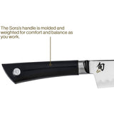Shun Sora Chef's Knife, 8 Inch, VB0706, Black