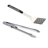 GRILLIGHT 2-Piece Stainless Steel LED Spatula & Tong BBQ Grilling Set