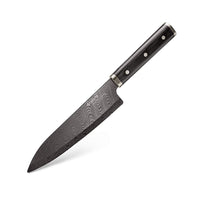 Kyocera KTN-180-HIP Advanced Ceramic Premier Elite Series 7" Chef's Knife Pakka Wood Handle-Black Blade