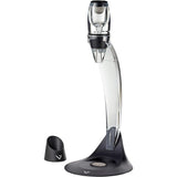 Vinturi Deluxe Essential Red Pourer and Decanter Tower Stand Set Easily and Conveniently Aerates Wine by the Bottle or Glass and Enhances Flavors with Smoother Finish, Black