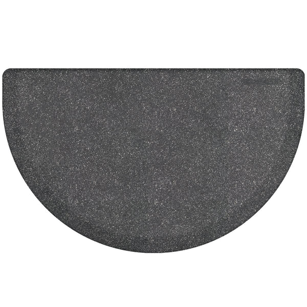 WellnessMats Studio Semi-Circle Anti-Fatigue Floor Mat - Granite Steel