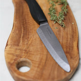 Kyocera Innovation Series Ceramic 4.5" Utility Knife with Soft Touch Ergonomic Handle, Black Blade, Black Handle