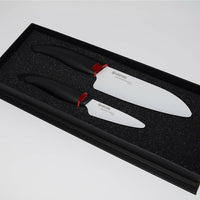 Kyocera Revolution Ceramic Knife, Black Handle/White Blade
