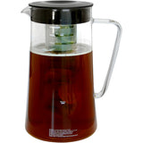West Bend Fresh Iced Tea and Coffee Maker Includes an Infusion Tube to Customize the Flavor and Features Auto Shut-Off, 2.75 Quart, Black