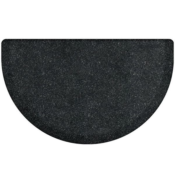 WellnessMats Studio Semi-Circle Anti-Fatigue Floor Mat - Granite Onyx