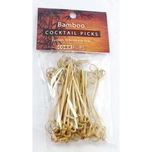 CorkPops 96666 Bamboo Tied Cocktail Picks