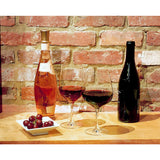 D&V Valore Lead Free, Break-Resistant, European Crystal Glass, Burgundy Light Red Wine Glass, 15 Ounce