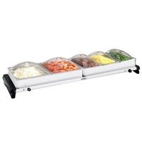 Broil King NBS-5SP Professional Grand Buffet Server - Stainless Base & Plastic Lids