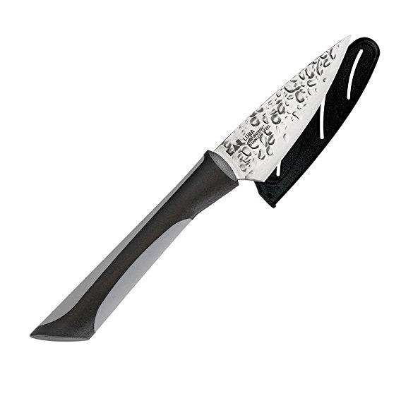 Kai Luna AB7068 3.5" Paring Knife with Sheath and Soft-Grip Handle