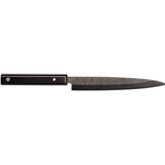 Kyocera Advanced Ceramic Kyotop Damascus 8.25 inch Sashimi Knife with Pakka Wood Handle, Black Blade