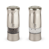 Peugeot 2/28480 Zeli Duo Pepper and Salt Mill, 5-1/2" Brushed Chrome