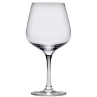 D&V Valore Lead Free, Break-Resistant, European Crystal Glass, Burgundy Light Red Wine Glass, 15 Ounce, Set of 6