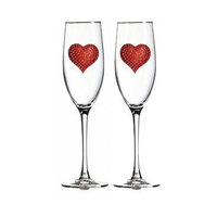 Corkpops 0900-009-601 Red Heart Champagne - Double