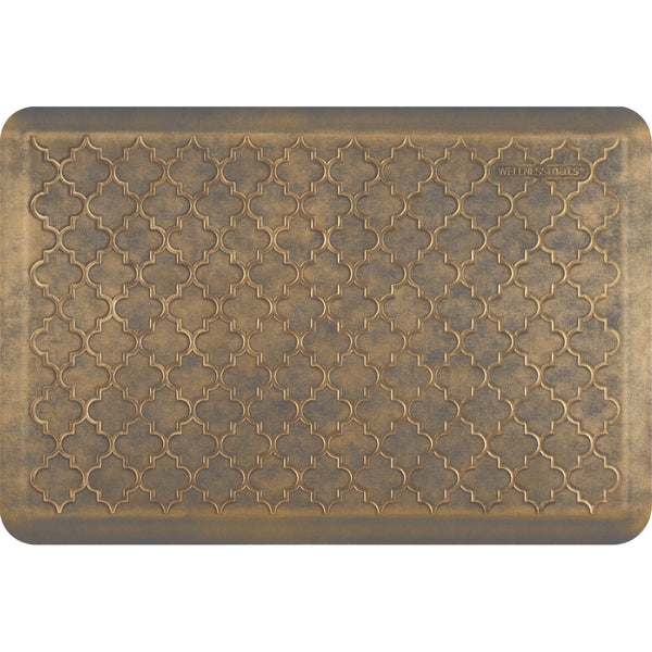 WellnessMats Estates Trellis Anti-Fatigue Floor Mat - Antique Gold