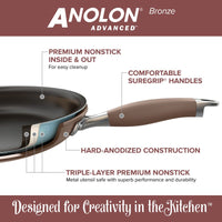 ANOLON 12-Piece Cookware Set, Bronze