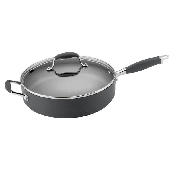 ANOLON 5-QT. Covered Saute' With Helper Handle, Gray