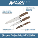 ANOLON 3-Piece Chef Set, Bronze