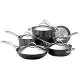 ANOLON 11-Piece Cookware Set, Dark Gray